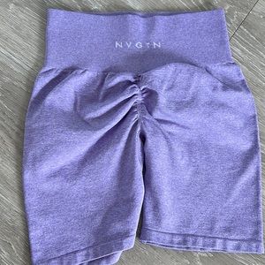 NVGTN scrunch shorts purple